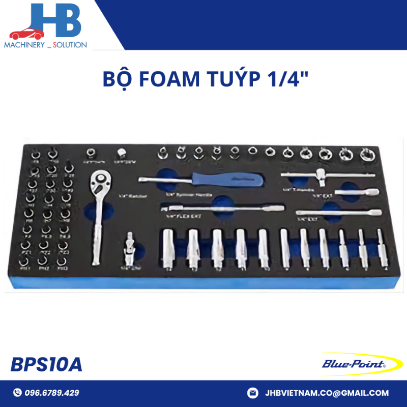 Hộp đựng và bảo quản các bộ dụng cụ kích thước 1/4 inch gọn gàng và chuyên nghiệp